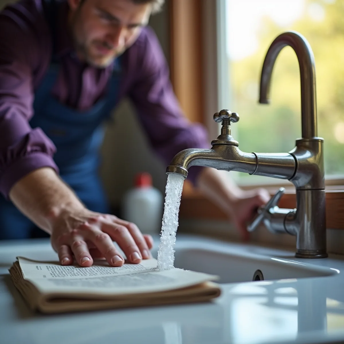 Weak faucet flow from low water pressure caused by a slab leak in a Grapevine TX home