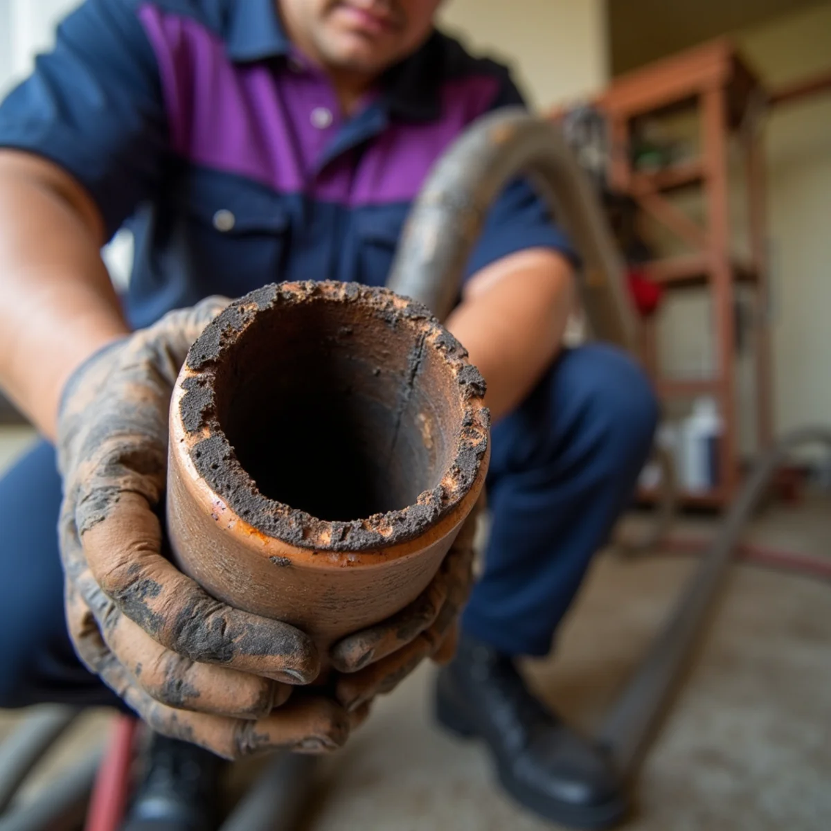 Corroded and pitted copper pipe removed from a home near Lake Grapevine Texas