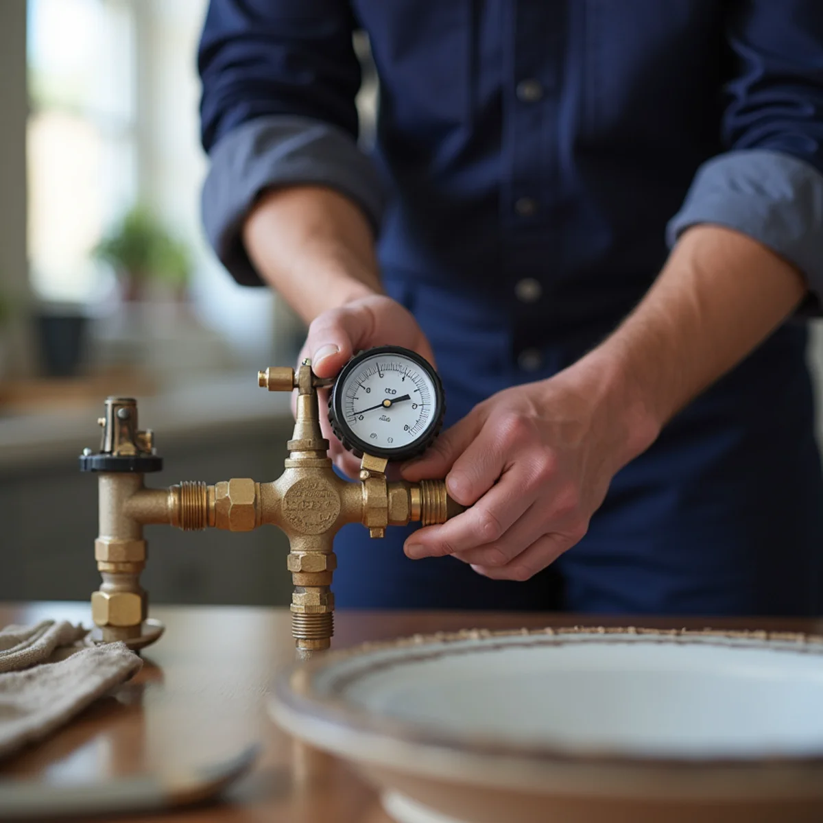 Licensed plumber providing gas leak detection & repair in a Grapevine, TX home