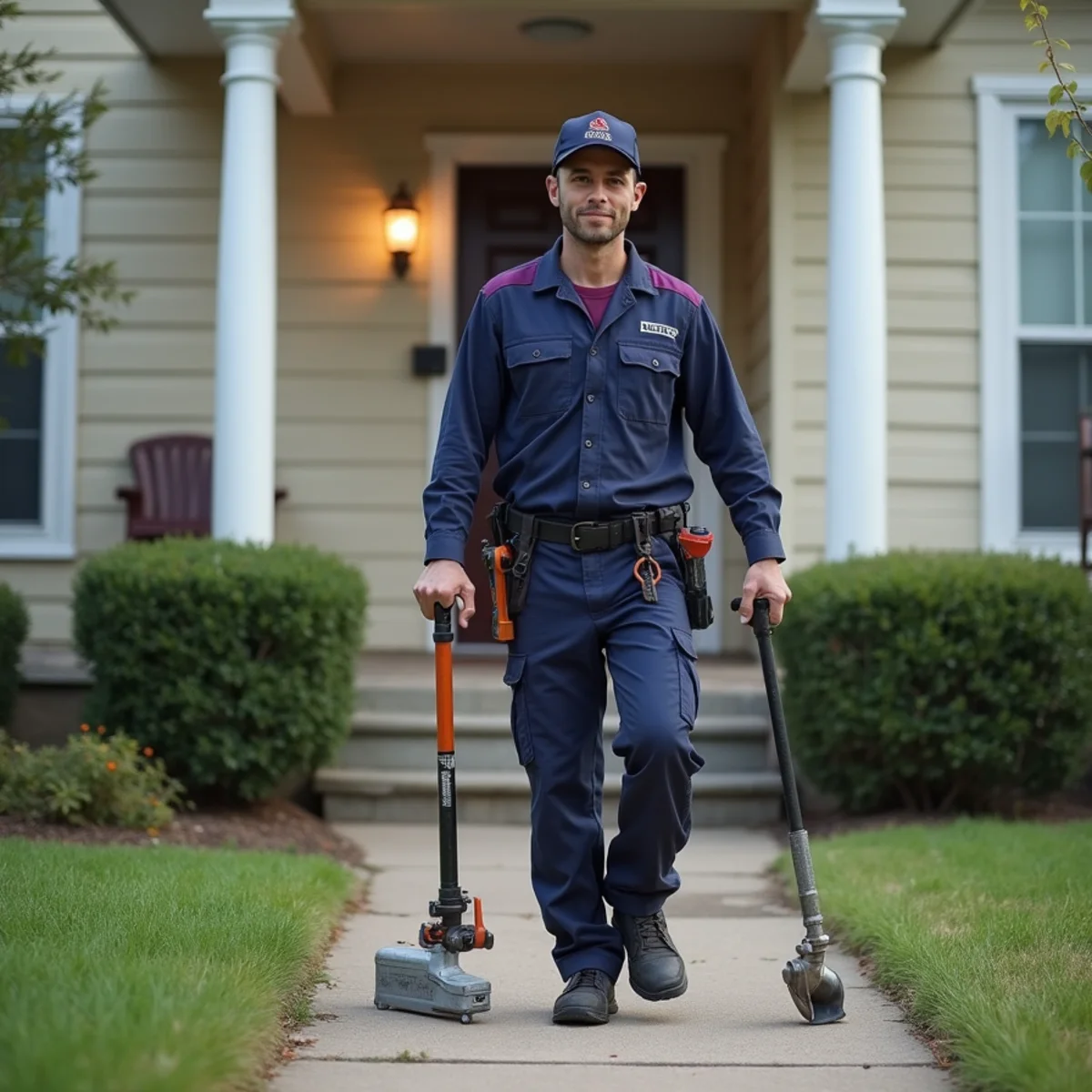 Plumber hydro jetting a grease-clogged restaurant drain in Carrollton TX