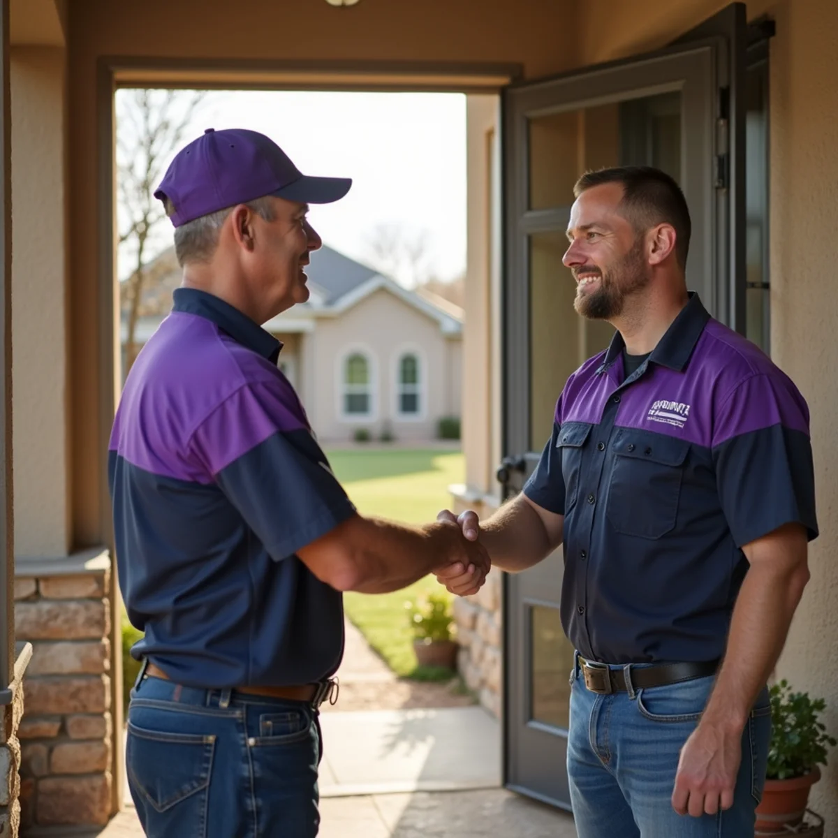 Plumber replacing a failed supply connector in a newer Corinth TX home