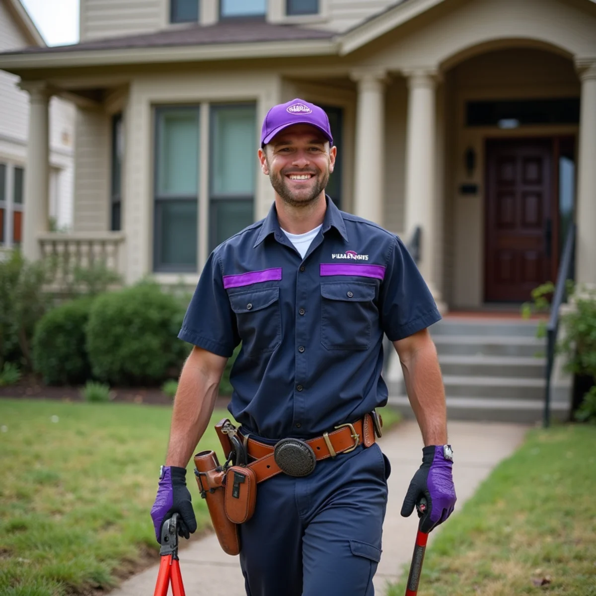 Plumber repairing a cast-iron drain in a Fort Worth TX Fairmount bungalow