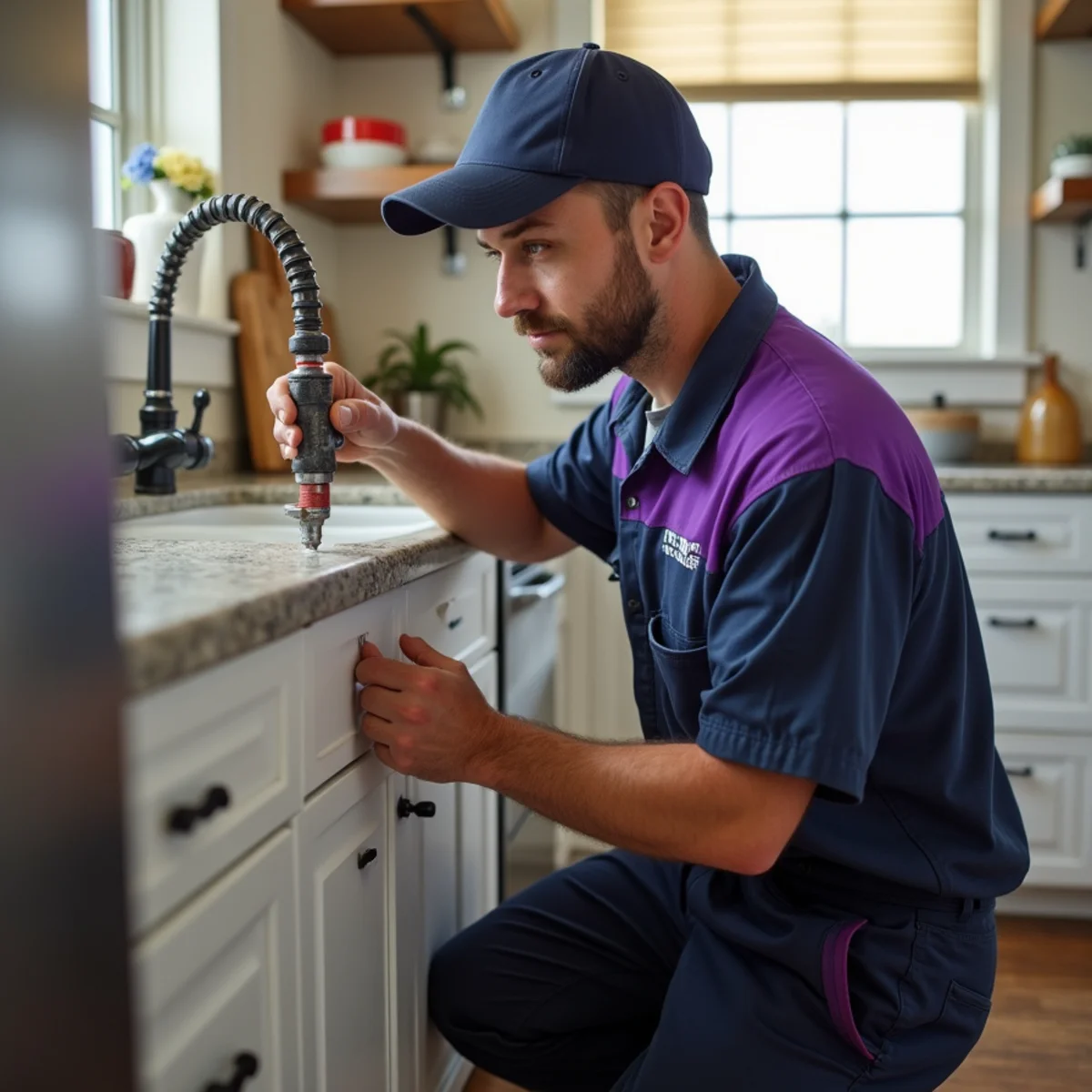 Plumber repiping a 1960s ranch home in Pantego TX