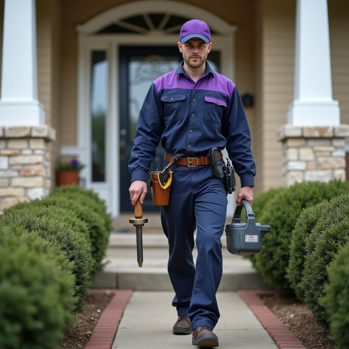 Plumber performing leak detection at a lakeside Rockwall TX home
